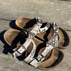 Birkenstock Birki’s Women Salina Brown Paisley Birko Flor Sandals Size 37 us 6.5